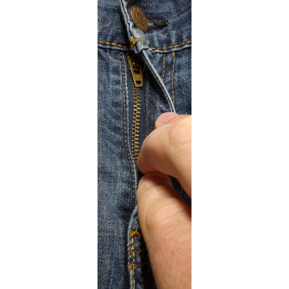 Levi 527 Bootcut Jeans Denim Men W30xL34 Blue Workwear Cotton Classic Pants Logo